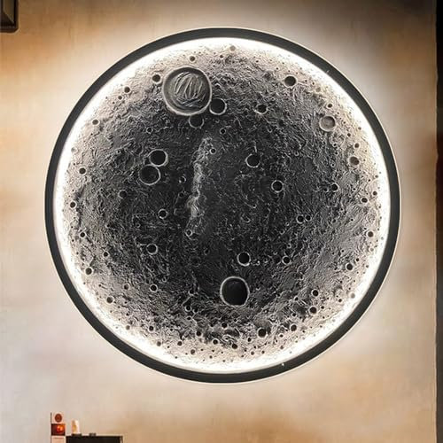 Großes Mondwand Licht für Schlafzimmer innen dimmbare LED -Wandleuchte zeitgenössische Flur Wandbeleuchtung Dekorieren Sie den Planeten Meteoriten Kinder Wandlampe für Nacht