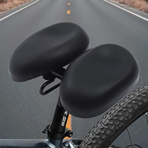 Nasenfreier Fahrradsattel, 4590 Ergonomischer Bike Sattel Schock Absorption Sitzkissen Extra Großes Dekompression Kissen, 8.62-9.69inch Verstellbare Breite für Mountainbike E-Bike Trekking