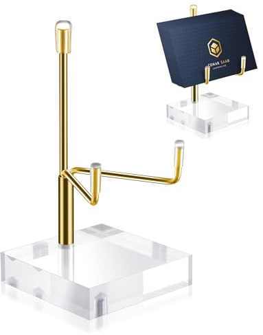 Gjinxi Crystal Display Stand 1 PC Small Stand Plate Holder Decorative Stand | for Displaying Acrylic Art, Rock Display Stands, Holder Easel, Tabletop Mini Wand, Frame Decorative Ornament
