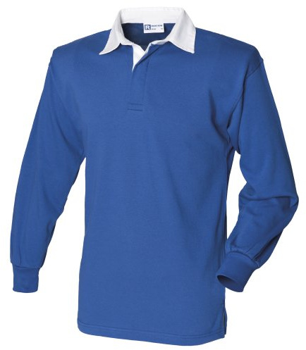Front Row Men's Polo Shirt blue Royal Blue/White Large