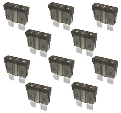 10 x Flachstecksicherung - Sicherung 1A / 32V / schwarz