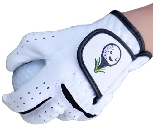 Tot Jocks Toddler Golf Glove – XXS (Ages 2–3) – Left Hand for Right-Handed Kids – Soft Grip Kids Golf Glove, White