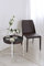 Fink Jim Stuhl,Leder,DKL.braun,Creme gesteppt H.93cm