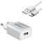 Kit Chargeur Compatible Honor 7 Honor 6 6X 6C Honor 5C 5X 5 Honor 4X Blanc 5V 2000mA