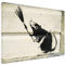 Banksy - Broom Rat 60x90cm - Bilder Leinwanddrucke/Wandbilder Street Art Graffiti Kunstdruck 2cm (div. Varianten/Größen) - Leinwandbild Wandbild/fertig aufgespannt/fertig zum aufhängen