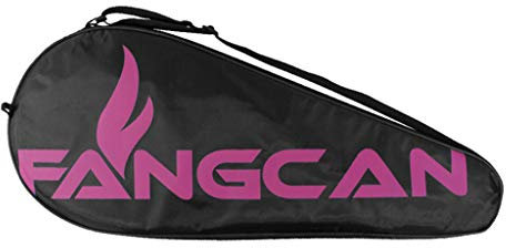 Fenteer Badminton Squash Tasche Schläger Hülle Tragetasche Sporttasche für Squashschläger Badmintonschläger - Rosa