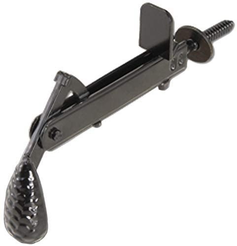 COMBI Arialdo Fermapersiana Regolabile Automatico a Pendolo 505 - Nero Verniciato, 215 mm