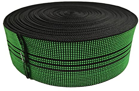 Upholstery Webbing Chair Couch Material Replacement,Elastic Webbing Latex Band, Stretchy Spring Alternative, Furniture Repair DIY Elasbelt 2 Wide (10m/32ft)