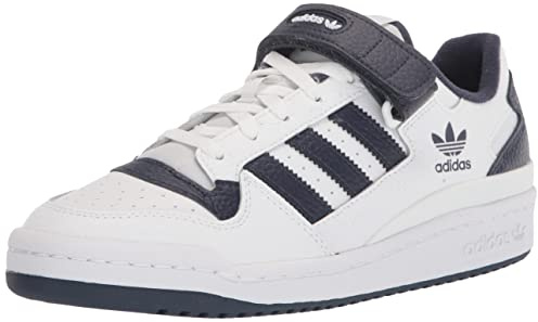 Adidas Originals Men's Forum Low Sneaker, White/Shadow Navy/White, 11