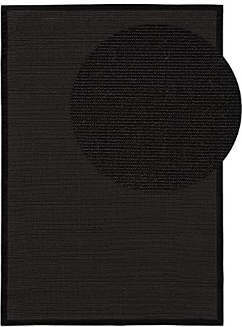 benuta Nest Sisal Naturfaser Teppich Sana - Schwarz 240x340 cm - Robuster Teppich für Esszimmer & Wohnzimmer - 100% Sisal Naturfaser - Zeitloses Design