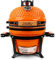 London Sunshine Keramik-Holzkohlegrill Kamado-Grill Smoker – tragbare Tischplatte Cadet Serie – Orange