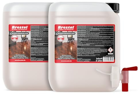BRESTOL® BODENVERSIEGELUNG 2x 5 Liter - Laminatversiegelung, Parkettversiegelung, PVC-Versiegelung, Holzbodenversiegelung, Langfristiger Schutz für Laminat, Linoleum, PVC & Holzböden