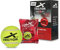 Vector X Cricket Tennis Ball | Standard Size | Pack of 6 | Use for Cricket & Tennis Racket | Pressure-Less Technology | Woven EU Felt Construction | Light Weighted