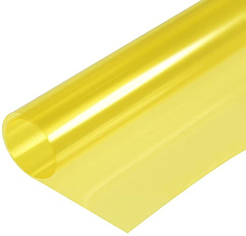 sourcing map Gel Color Filter Paper PVC Film 40x50cm Yellow for Photo Studio Red Head Light