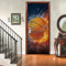 VIRANDA Türtapete Selbstklebend TürPoster - Basketball - Fototapete Türfolie Wandtapete Wohnzimmer Schlafzimmer Türaufkleber 3D 77 x 200 cm