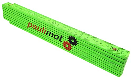 PAULIMOT Meterstab grün 2 m, made in Germany