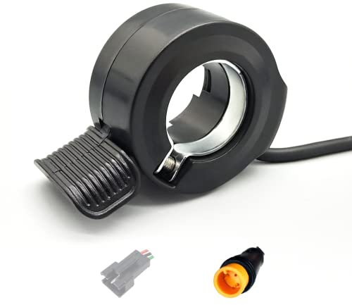 HUDAMZKY Electric Bike 130X Thumb Throttle 24V 36V 48V 60V 72V SM Waterproof Connector Ebikes for Adults Accessories (130X Waterproof Plug)