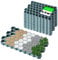 KADAX Paddockplatten aus Kunststoff, 60x40cm, 2,5 m², 2 Farben, Belastbarkeit bis zu 1000 t, Rasengitter mit Antirutschnoppen, Rasenwaben, Rasengitterplatten (Grün, Rechteckig, 10 Stück)