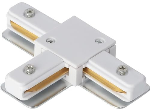 EDO System SEVA Adapter T für Schiene SEVA T Connector White Beleuchtungssystem Schienenbeleuchtung Schienensystem Stromschienen-Verbinder T-Form Weiß