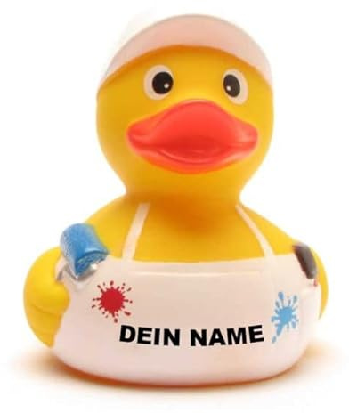 Badeente - personalisierbar (Anstreicher Ente)