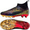 WOWEI Fußballschuhe Herren Fußballschuhe Professionelle High Top Spike Cleats Junge Kinder Fußballspiel Schuhe Outdoor Sport Trainingsschuhe Fussballschuhe Sportschuhe (31 RT, 45EU)