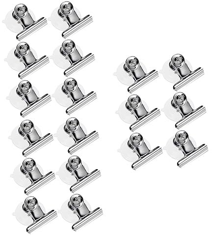 Alipis 18piezas Clips De Succión Redondos Para Cocina y Baño Soportes De Clip De Ventosa Reutilizables Para Organización Del Hogar
