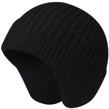 SUZALA Strickmütze Beanie Mütze mit Ohrenklappen, Atmungsaktive Wintermütze für Damen und Herren, Kopfwärmer Beanies Outdoor-Aktivitäten