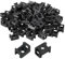 sourcing map 500pcs Cable Tie Base Saddle Type Mount Wire Holder, 15.3x10.2x6.9mm Wire Clips Organizer Holders Clamps for Electronic Wires Organized, Black 0.14 Dia