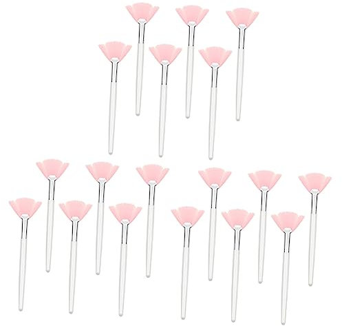 DOITOOL 18 Pcs pinceau de beauté brosse éventail pour le visage pinceau pour le visage en éventail brosse à boue pour le visage Kit de maquillage Nacré brosse à masque