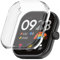 FiiMoo Funda para Xiaomi Redmi Watch 4, Carcasa con Protector de Pantalla, HD Protección Completa Carcasa, Carcasa Protector de Pantalla de Silicona Suave para Xiaomi Redmi Watch 4-Claro