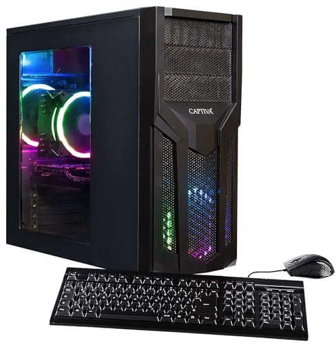 Captiva PC Power Starter R79-998 I AMD Ryzen 5 5600G I Mainboard A520M I 16GB DDR4 RAM I Radeon Graphics I 1TB M.2 SSD I ohne Windows I Office Personal Computer I WLAN I USB HDMI