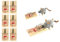 6X Mausefalle, Schlagfalle, Mäusefalle, Maus fangen, Köderfalle, Tierfalle Holz 48 x 98mm, wiederverwendbar