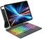 GKABXY Tastatur Hülle für iPad 10. Generation 2022, Freischwebendes Stand, 7-Farbiger Hintergrundbeleuchtung, Präzises Multi-Touch Trackpad und Federnde Tasten für iPad 10th Gen 10,9 Zoll, Schwarz