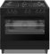 electriQ 90cm Single Cavity Dual Fuel Range Cooker - Black
