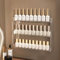 Transparentes 3-Stufiges Acryl-Wandregal für Nagellack, Kosmetik & Brillen – Platzsparendes Display, Wandmontage Aufbewahrung - Werkzeuglose Montage (1 Packung)