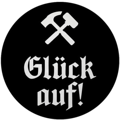 Bergmannsgruß Glück auf Magnet kulturelle Deko für Kühlschrank-Liebhaber, perfekt für Bergbau-Enthusiasten