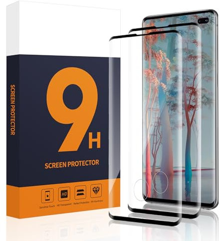 Carantee 2 Stück Schutzfolie für Panzerglas für Samsung Galaxy S10 Plus, 3D Anti-Kratzer Galaxy S10 Plus Panzer Schutz Glas, Anti-Bläschen Anti-Staub Samsung S10 Plus Schutzglas Displayschutzfolie