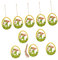 HOLIDYOYO Einzigartige Ostern Hause Ornament 10 Stücke Kreative Macrame Ostern Hängen Elemente