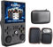 Console di gioco portatile K36 con schermo IPS da 3,5 pollici e 500 nit, con oltre 16.000 giochi per emulatore per PS1/PSP/DC/N64/SS, mini giochi tascabili retrò classici. (Nero 128 GB)