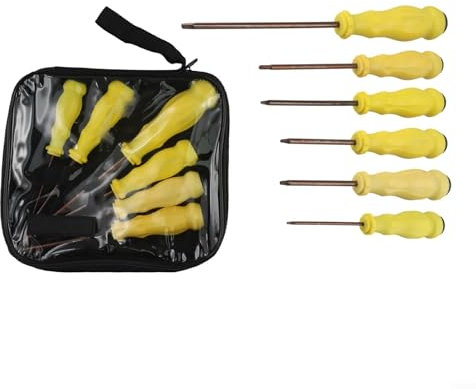 6 piezas cuadradas portátiles para destornilladores Torx, kit de herramientas para reparaciones