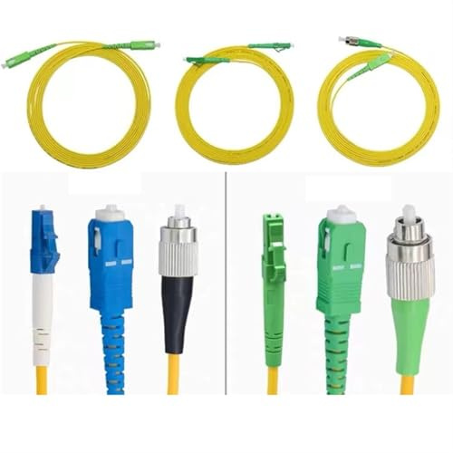 LWL-Verlängerungskabel, LC-SC-ST-FC, UPC A, SM-Patchkabel, Simplex, quadratisch auf rund, FTTH-Optik (70 m, FCA-SCA)