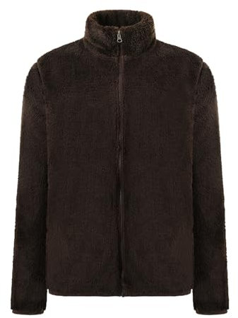VPQILH Giacca Uomo in Morbido Pile Vendita, Giacca in Pile Uomo Invernale Pesante Caldo Giubbotto con Tasche Maglie Senza Cappuccio Maglioni e Felpe Zip Intera Cardigan Cappotto Manica Lunga Maglione