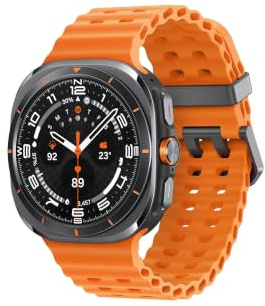 Samsung Galaxy Watch Ultra 2025 47mm LTE Grigio (Titanium Gray) e Cinturino Arancione Marine Band L705