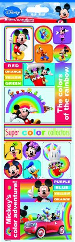 Sandylion Mickey und Friends Farbe Papier Sticker Sammelalbum, 4-Zoll von 12 Zoll