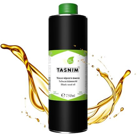 Schwarzkümmelöl Kaltgepresst 750ml, Ungefiltert, Hochwertig, Naturrein Ohne Zusatzstoffe, Äthiopisches Nigella Sativa Öl mit Hohem Thymoquinon, Mühlenfrisch, Vegan