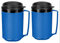 Two 12 oz Insulated Coffee Mugs like the Classic Aladdin Mugs by Thermo Serv (blue)