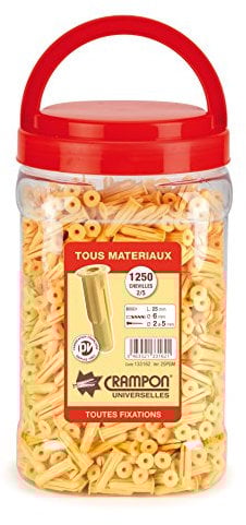 Vinmer 133162 Pot en Plastique de 1250 Chevilles crampon 2/5