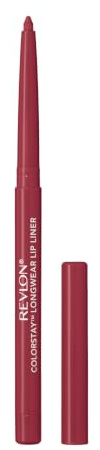 Revlon Colorstay Lip Liner Makeup with Built-in-Sharpener, Longwear Rich Colors, Smooth Application, 670 Wine, 0.01 oz