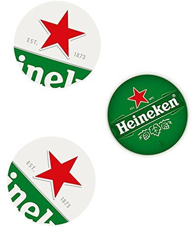 Heineken Bierdeckel - stylische Untersetzer, Bedruckt Logo
