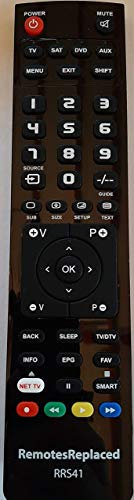 RemotesReplaced Ersatzfernbedienung kompatibel mit PEAQ PTV321100-B